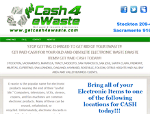 Tablet Screenshot of getcash4ewaste.com